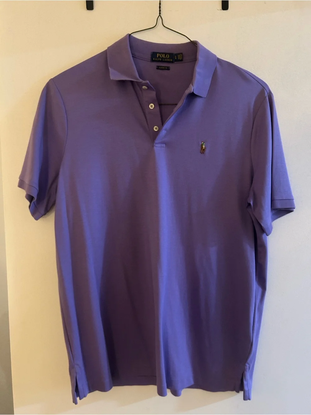 Polo by Ralph Lauren Men's Purple Short-Sleeve Polo